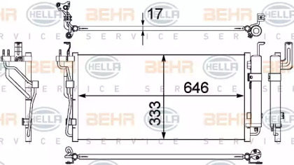 Конденсатор (BEHR HELLA SERVICE: 8FC 351 304-401)