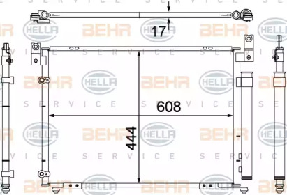 Конденсатор (BEHR HELLA SERVICE: 8FC 351 304-421)