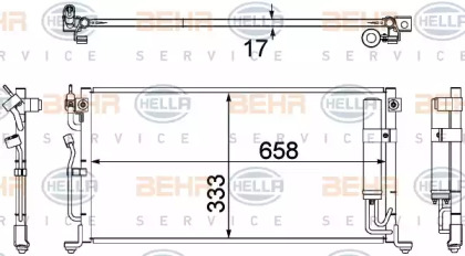 Конденсатор (BEHR HELLA SERVICE: 8FC 351 304-441)