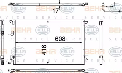 Конденсатор (BEHR HELLA SERVICE: 8FC 351 304-471)