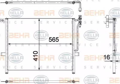 Конденсатор (BEHR HELLA SERVICE: 8FC 351 304-511)