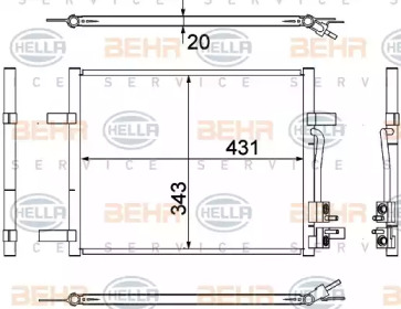 Конденсатор (BEHR HELLA SERVICE: 8FC 351 304-791)