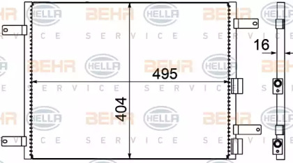 Конденсатор (BEHR HELLA SERVICE: 8FC 351 305-021)