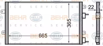 Конденсатор (BEHR HELLA SERVICE: 8FC 351 305-101)