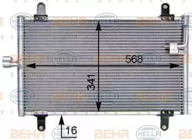 Конденсатор (BEHR HELLA SERVICE: 8FC 351 305-211)