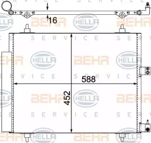 Конденсатор (BEHR HELLA SERVICE: 8FC 351 305-221)