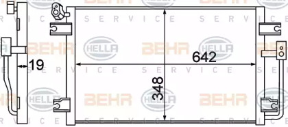 Конденсатор (BEHR HELLA SERVICE: 8FC 351 305-301)