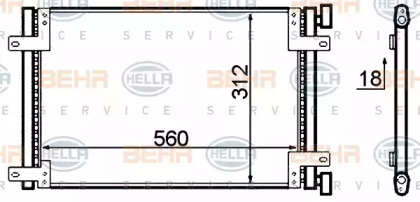 Конденсатор (BEHR HELLA SERVICE: 8FC 351 305-411)