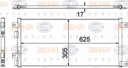 Конденсатор (BEHR HELLA SERVICE: 8FC 351 305-681)