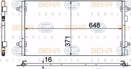 Конденсатор (BEHR HELLA SERVICE: 8FC 351 306-051)