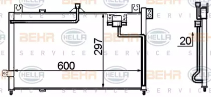 Конденсатор (BEHR HELLA SERVICE: 8FC 351 306-121)