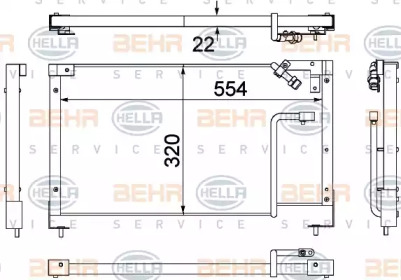 Конденсатор (BEHR HELLA SERVICE: 8FC 351 306-131)