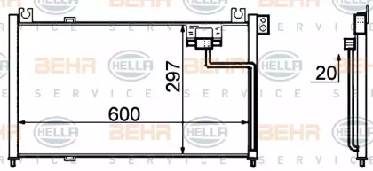 Конденсатор (BEHR HELLA SERVICE: 8FC 351 306-141)