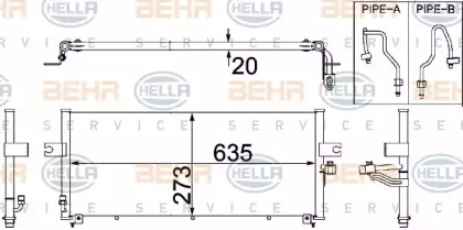 Конденсатор (BEHR HELLA SERVICE: 8FC 351 306-341)