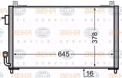 Конденсатор (BEHR HELLA SERVICE: 8FC 351 306-471)