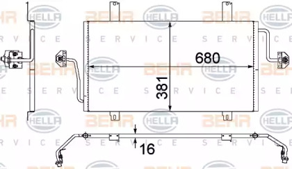 Конденсатор (BEHR HELLA SERVICE: 8FC 351 306-531)