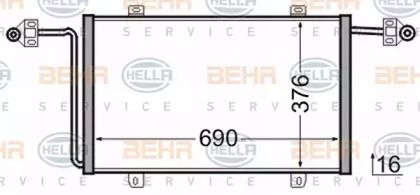 Конденсатор (BEHR HELLA SERVICE: 8FC 351 306-541)