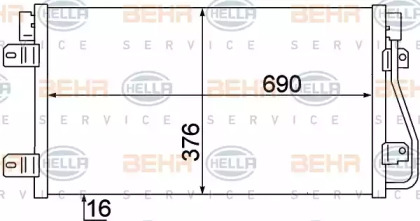 Конденсатор (BEHR HELLA SERVICE: 8FC 351 306-641)