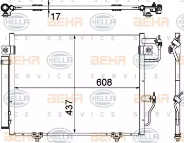 Конденсатор (BEHR HELLA SERVICE: 8FC 351 307-371)