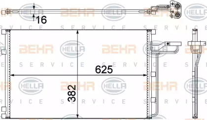 Конденсатор (BEHR HELLA SERVICE: 8FC 351 307-621)