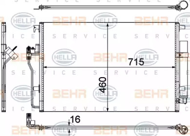 Конденсатор (BEHR HELLA SERVICE: 8FC 351 307-641)