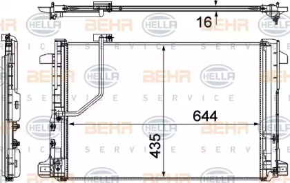 Конденсатор (BEHR HELLA SERVICE: 8FC 351 307-651)