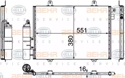 Конденсатор (BEHR HELLA SERVICE: 8FC 351 307-711)