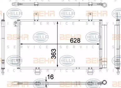 Конденсатор (BEHR HELLA SERVICE: 8FC 351 307-741)