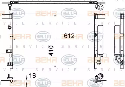 Конденсатор (BEHR HELLA SERVICE: 8FC 351 307-751)