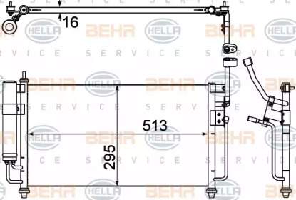 Конденсатор (BEHR HELLA SERVICE: 8FC 351 307-761)