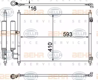 Конденсатор (BEHR HELLA SERVICE: 8FC 351 308-771)