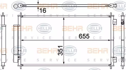 Конденсатор (BEHR HELLA SERVICE: 8FC 351 308-781)