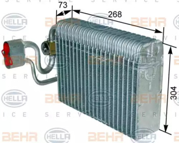 Испаритель (BEHR HELLA SERVICE: 8FV 351 309-011)