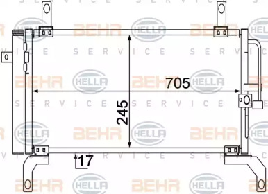 Конденсатор (BEHR HELLA SERVICE: 8FC 351 309-061)