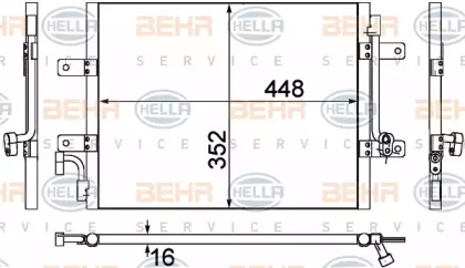 Конденсатор (BEHR HELLA SERVICE: 8FC 351 309-301)