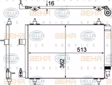 Конденсатор (BEHR HELLA SERVICE: 8FC 351 309-331)