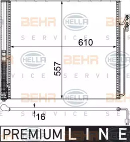 Конденсатор (BEHR HELLA SERVICE: 8FC 351 309-341)