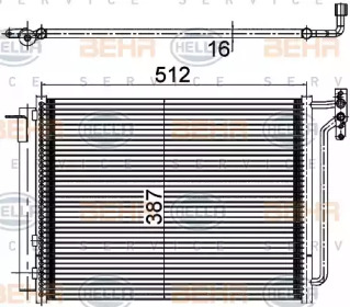 Конденсатор (BEHR HELLA SERVICE: 8FC 351 309-541)