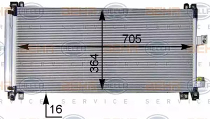 Конденсатор (BEHR HELLA SERVICE: 8FC 351 309-571)