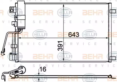 Конденсатор (BEHR HELLA SERVICE: 8FC 351 310-141)