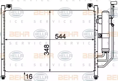 Конденсатор (BEHR HELLA SERVICE: 8FC 351 310-231)