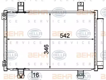 Конденсатор (BEHR HELLA SERVICE: 8FC 351 310-291)