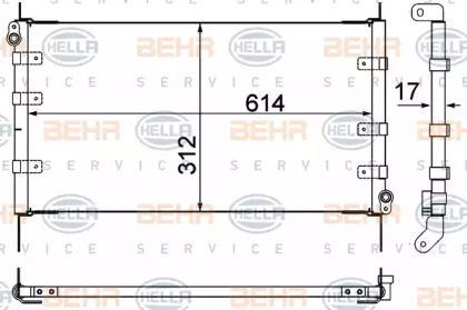 Конденсатор (BEHR HELLA SERVICE: 8FC 351 310-341)