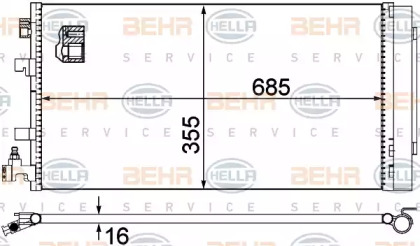 Конденсатор (BEHR HELLA SERVICE: 8FC 351 310-544)