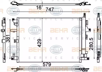 Конденсатор (BEHR HELLA SERVICE: 8FC 351 310-601)