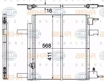 Конденсатор (BEHR HELLA SERVICE: 8FC 351 310-611)