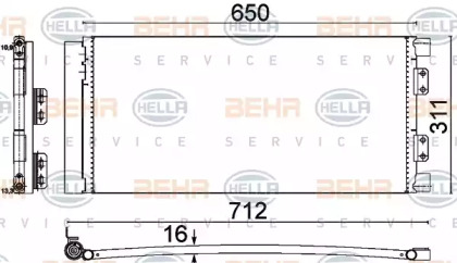 Конденсатор (BEHR HELLA SERVICE: 8FC 351 310-661)