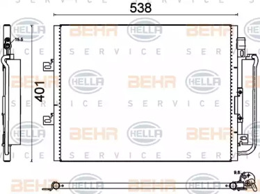 Конденсатор (BEHR HELLA SERVICE: 8FC 351 310-691)