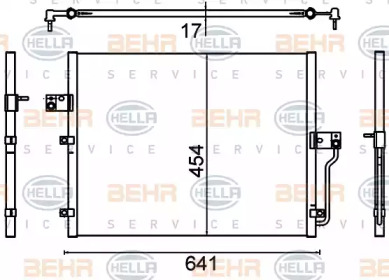 Конденсатор (BEHR HELLA SERVICE: 8FC 351 310-711)