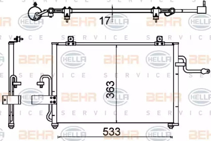 Конденсатор (BEHR HELLA SERVICE: 8FC 351 310-731)